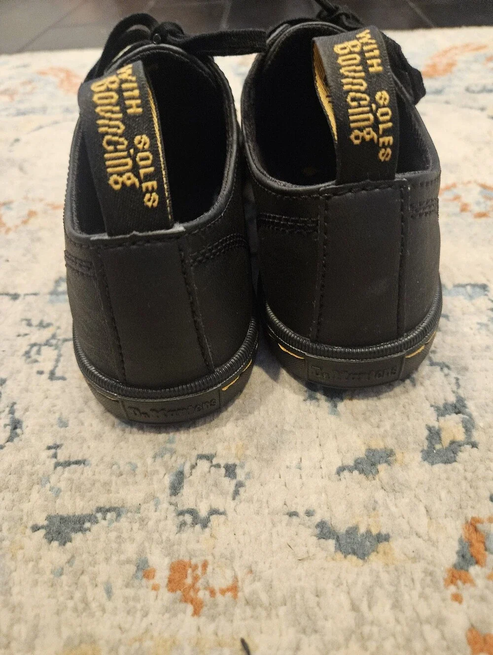 Dr. Martens Santanita Black Canvas Low Top Sneakers 3-Eye Size 7